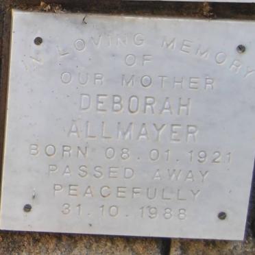 ALLMAYER Deborah 1921-1988
