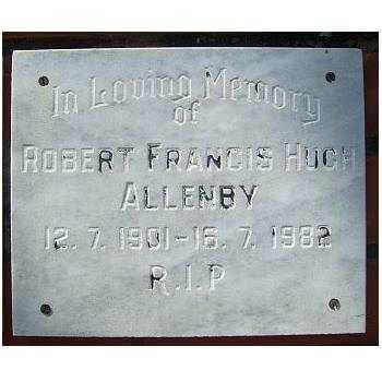 ALLENBY Robert Francis Hugh 1901-1982