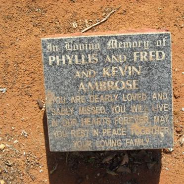 AMBROSE Fred :: AMBROSE Phyllis :: AMBROSE Kevin