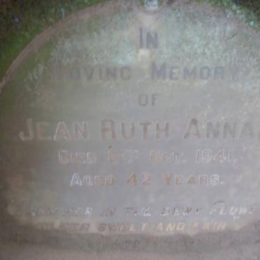 ANNAN Jean Ruth -1941
