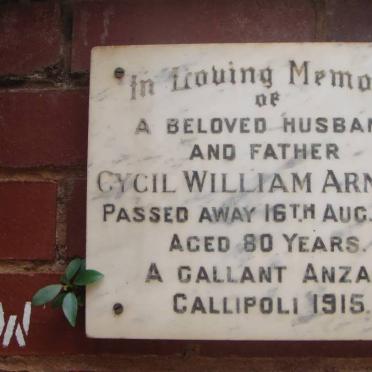 ARNOLD Cycil William -1970