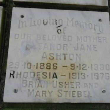 ASHTON Eleanor Jane 1886-1980