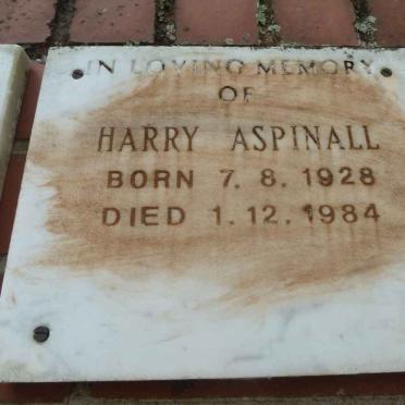 ASPINALL Harry 1928-1984