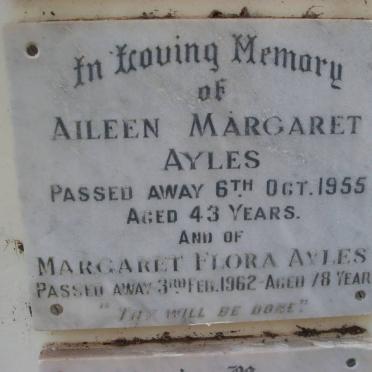 AYLES Aileen Margaret -1955 :: AYLES Margaret Flora -1962