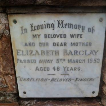 BARCLAY Elizabeth -1953