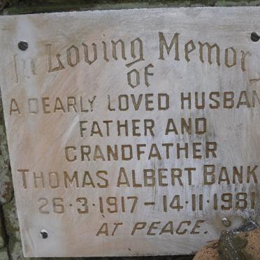 BANKS Thomas Albert 1917-1981