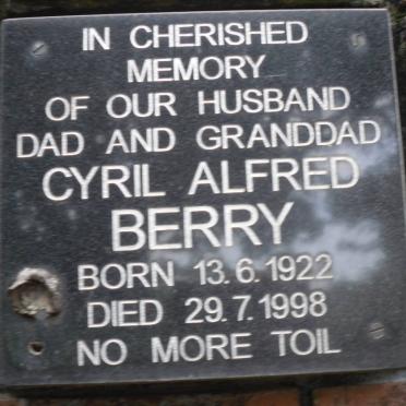 BERRY Cyril Alfred 1922-1998