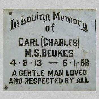 BEUKES Carl M.S. 1913-1988