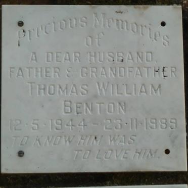 BENTON Thomas William 1944-1989