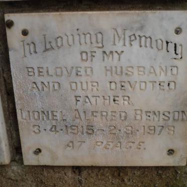 BENSON Lionel Alfred 1915-1978