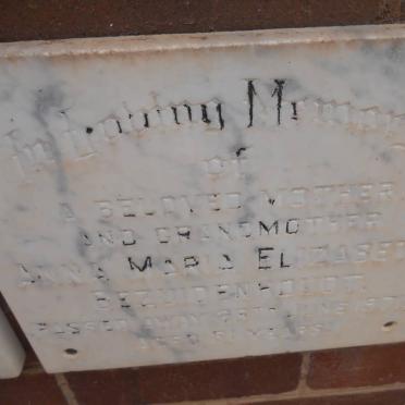 BEZUIDENHOUT Anna Maria Elizabeth -1971