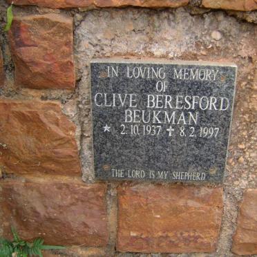 BEUKMAN Clive Beresford 1937-1997