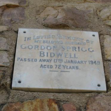 BIDWELL Gordon Sprigg -1949