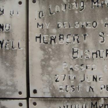 BISHOP Herbert Stanley -1972