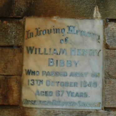 BIBBY William Henry -1949