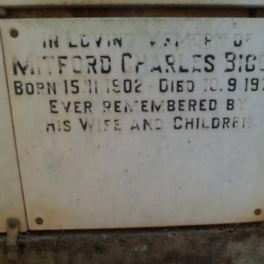 BIGGS Mitford Charles 1902-1973