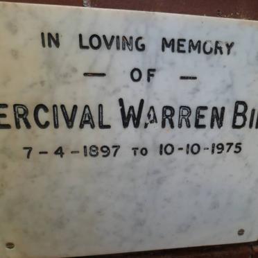BIRD Percival Warren 1897-1975