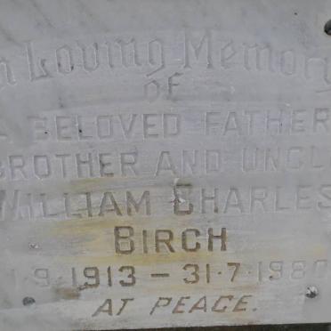 BIRCH William Charles 1913-1980