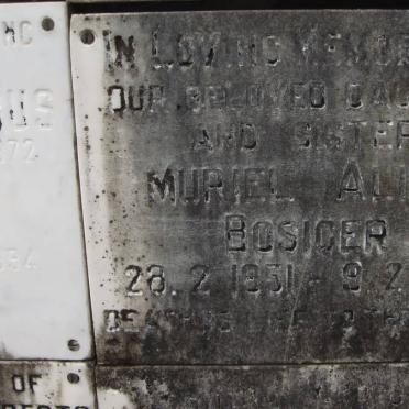 BOSIGER Muriel Alice 1951-1972