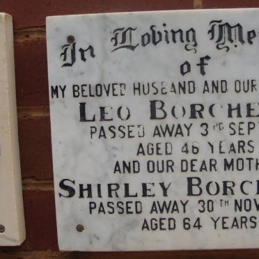 BORCHERDS Leo -1970 &amp; Shirley -1988