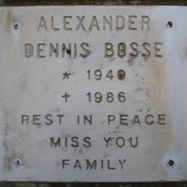 BOSSE Alexander Dennis 1940-1986