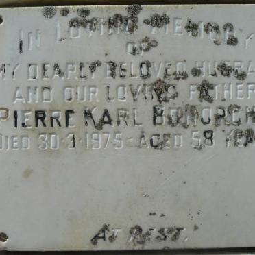 BONORCHIS Pierre Karl -1975