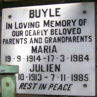BUYLE Julien 1913-1985 &amp; Maria 1914-1984