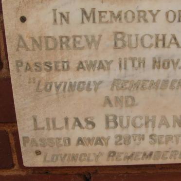BUCHANAN Andrew -1969 &amp; Lilias -1973