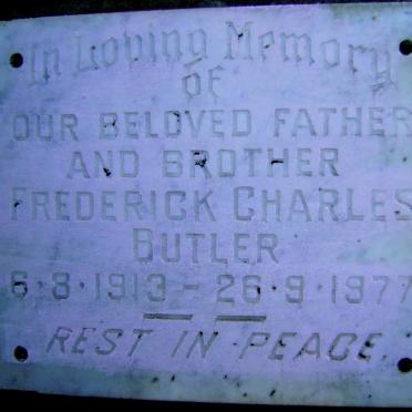 BUTLER Frederick Charles 1913-1977