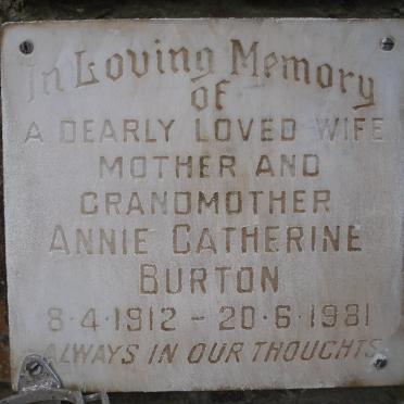 BURTON Annie Catherine 1912-1981