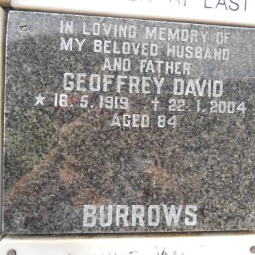 BURROWS Geoffrey David 1919-2004
