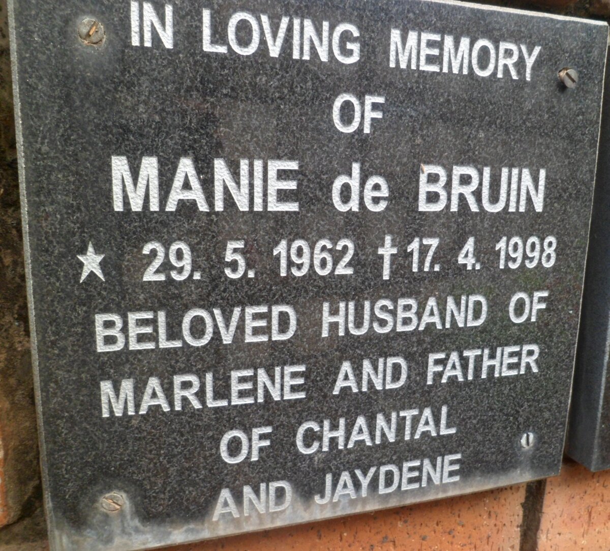 BRUIN Manie, de 1962-1998