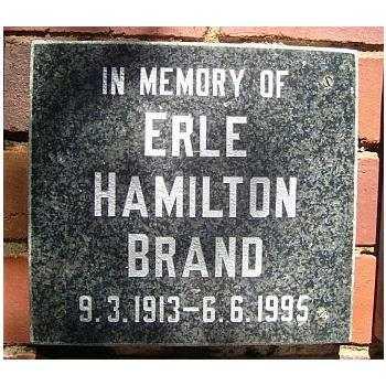 BRAND Erle Hamilton 1913-1995