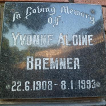 BREMNER Yvonne Aldine 1908-1993