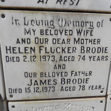 BRODIE James -1973 &amp; Helen Flucker -1973