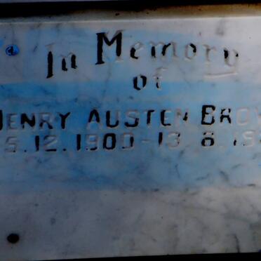 BROWN Henry Austen 1900-1987