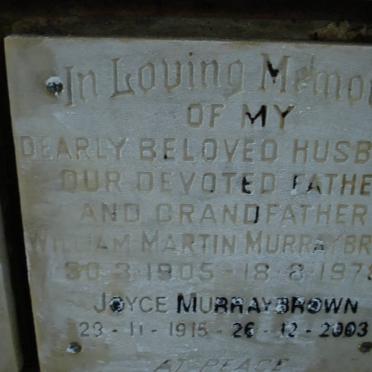 BROWN William Martin, Murray 1905-1978 &amp; Joyce 1915-2003