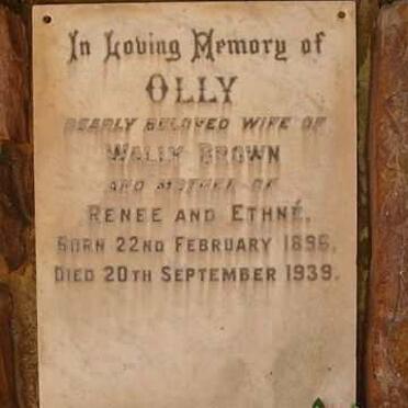BROWN Olly 1896-1939