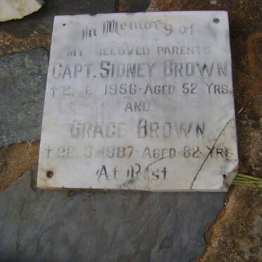 BROWN Sidney-1956 &amp; Grace -1987