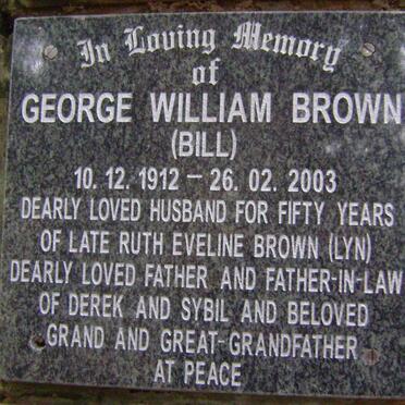 BROWN George William 1912-2003