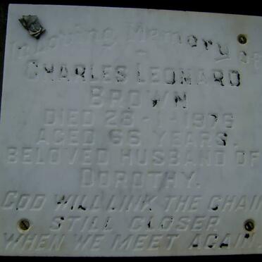 BROWN Charles Leonard -1976