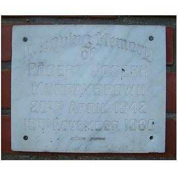 BROWN Robert Joseph Murray 1942-1980