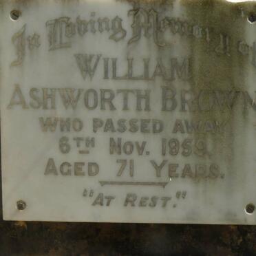 BROWN William Ashworth -1959