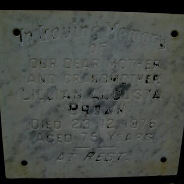 BROWN Lillian Augusta -1976