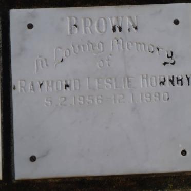 BROWN Raymond Leslie Hornby 1956-1990