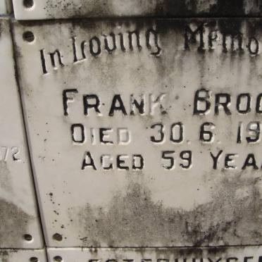 BROOME Frank -1972