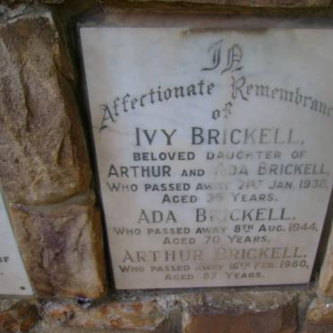 BRICKELL Arthur -1960 &amp; Ada -1944 :: BRICKELL Ivy -1938