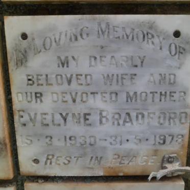 BRADFORD Evelyne 1930-1978