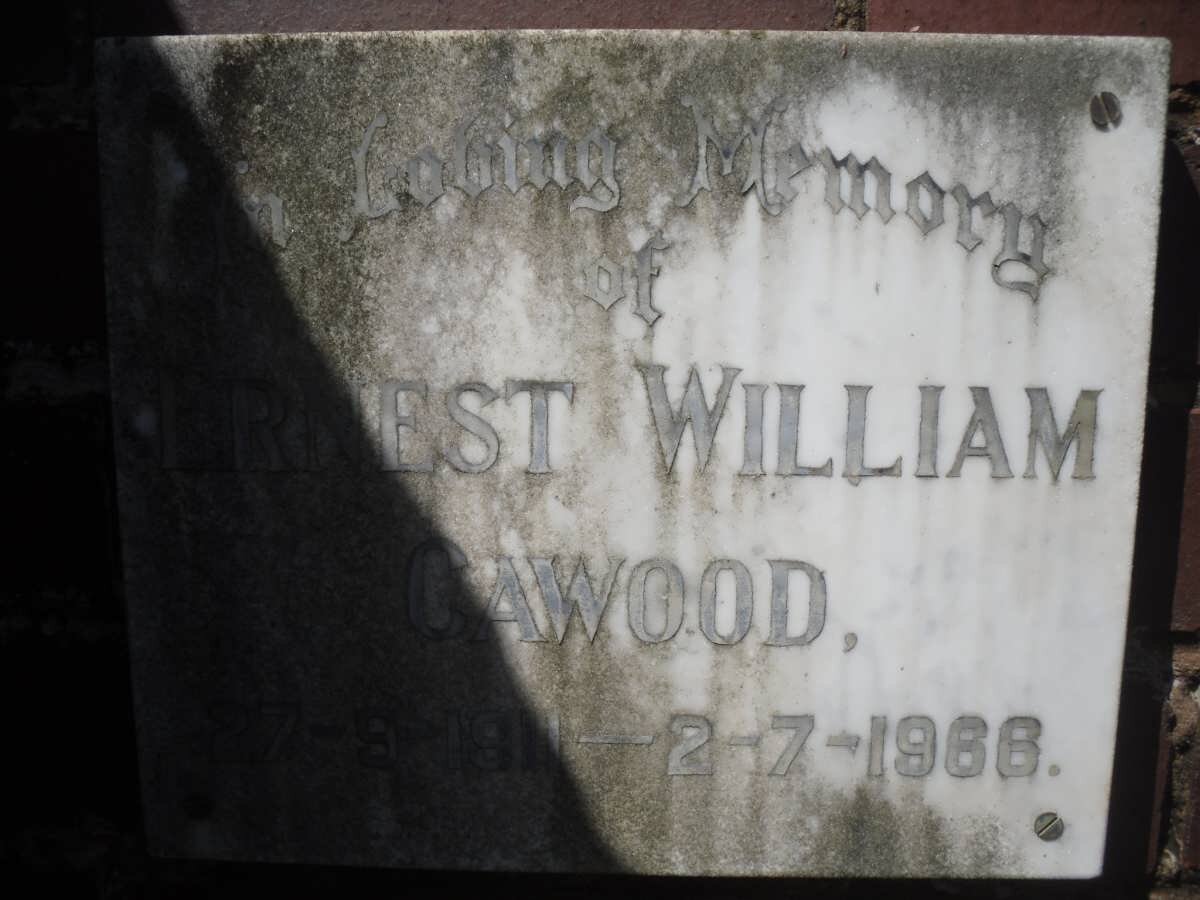 CAWOOD Ernest William -1966