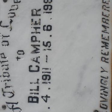 CAMPHER Bill 1911-1989